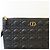 Dior Borsa Clutch Caro Daily Large Cannage Nera e Dorata - vista 8