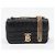 Burberry Mini Borsa Roll in Pelle Matelassé Black - vista 2