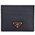 Prada Saffiano Triangle Logo Card Holder Black - view 9