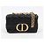 Dior Picca borsa a tracolla Cannage nera - vista 2