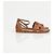 Hermès Sandali da donna Santorini in vitello Gold - vista 3
