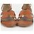 Hermès Sandali da donna Santorini in vitello Gold - vista 5