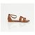 Hermès Sandali da donna Santorini in vitello Gold - vista 8