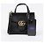 Gucci Borsa a spalla Mini Tote GG Marmont Nera - vista 18