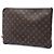 Sac business Portfolio Louis Vuitton Monogram Poche Documents Marron - vue 2