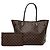 Borsa Tote Louis Vuitton Damier Ebene Neverfull MM Marrone - vista 7