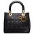 Borsa Lady Dior Medium in pelle d'agnello Cannage nera
