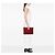 Clutch Chanel Large Quilted Caviar O Case Rossa - vista 6