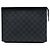 Borsa a pochette Louis Vuitton Damier Graphite Pochette Voyage MM nera