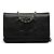 Borsa a tracolla Chanel CC Caviar Wallet On Chain Nera