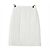 Jupe matelassée Chanel en laine blanche