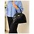 Borsa Lanvin in pelle nera effetto coccodrillo - vista 7