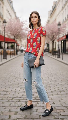 Look Jacob Cohen, Louis Vuitton, Miu Miu