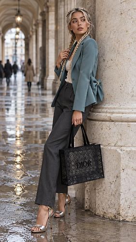 Look Dior, Elisabetta Franchi, Casadei