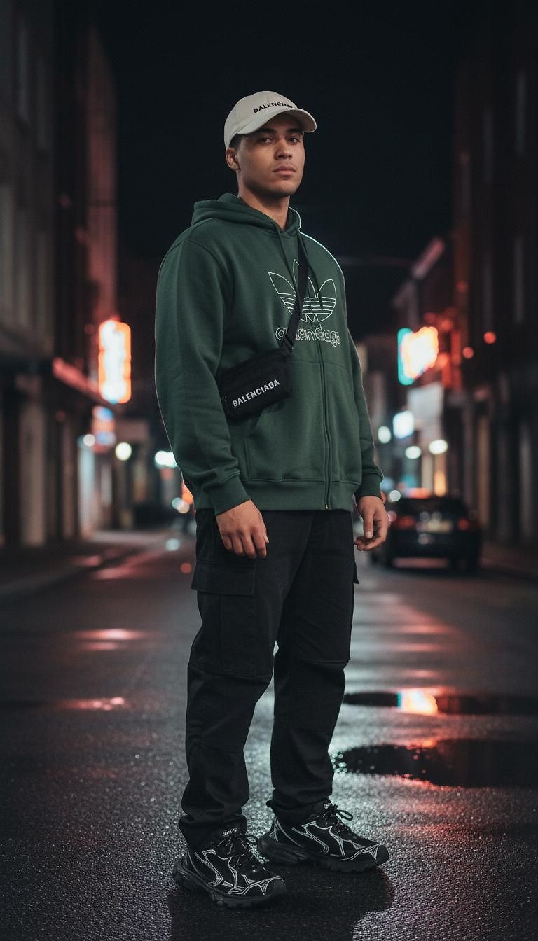 Balenciaga · Streetwear Winter Night look by Far8_2748 | JoliCloset #1084
