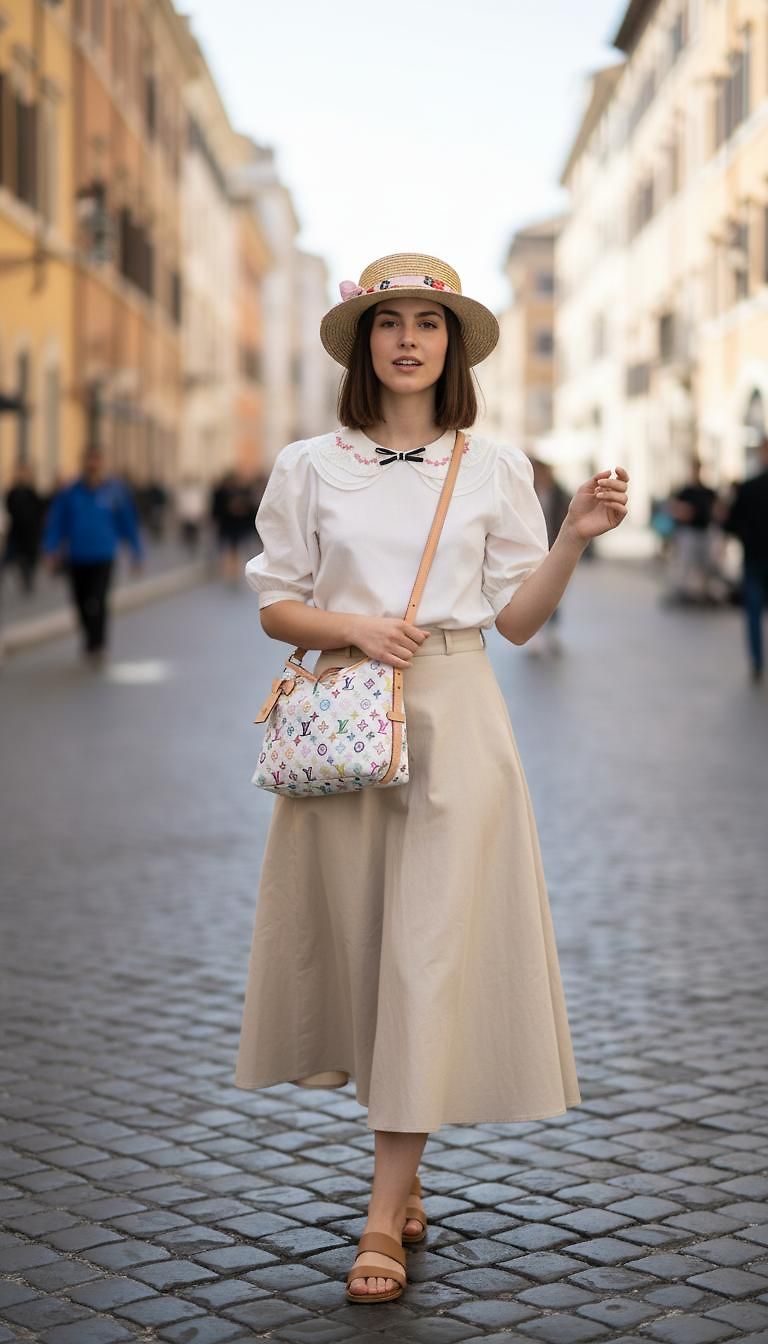 Miu Miu & Louis Vuitton · Streetwear Spring Day look in Roma by COTEL_9446 | JoliCloset #885