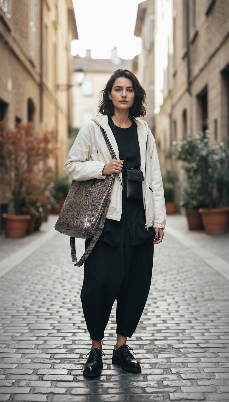 Yohji Yamamoto & Maison Martin Margiela · Streetwear Fall Day look in Calle by Angeles_1759 | JoliCloset #1196