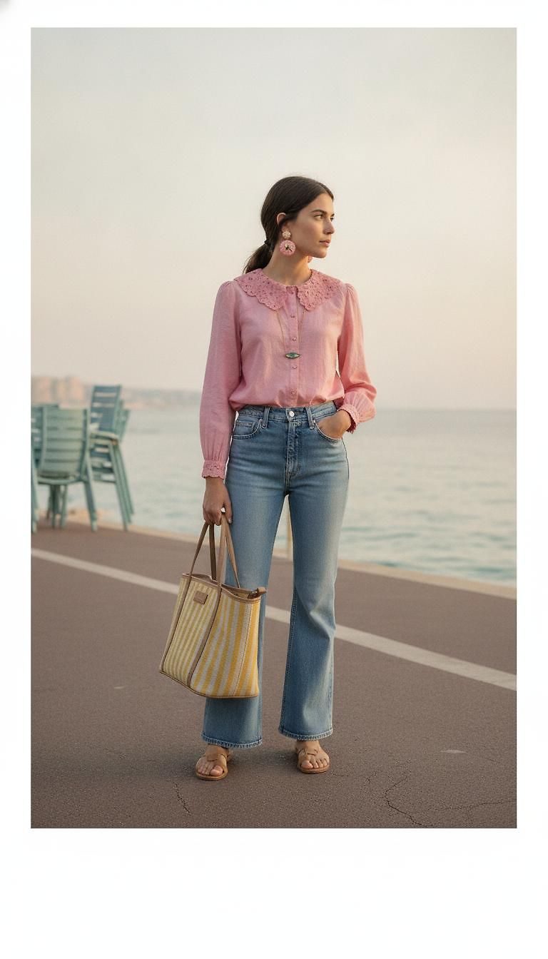 SéZane & Levi's · Chic Summer Day look in Nice by mara_5802 | JoliCloset #2086