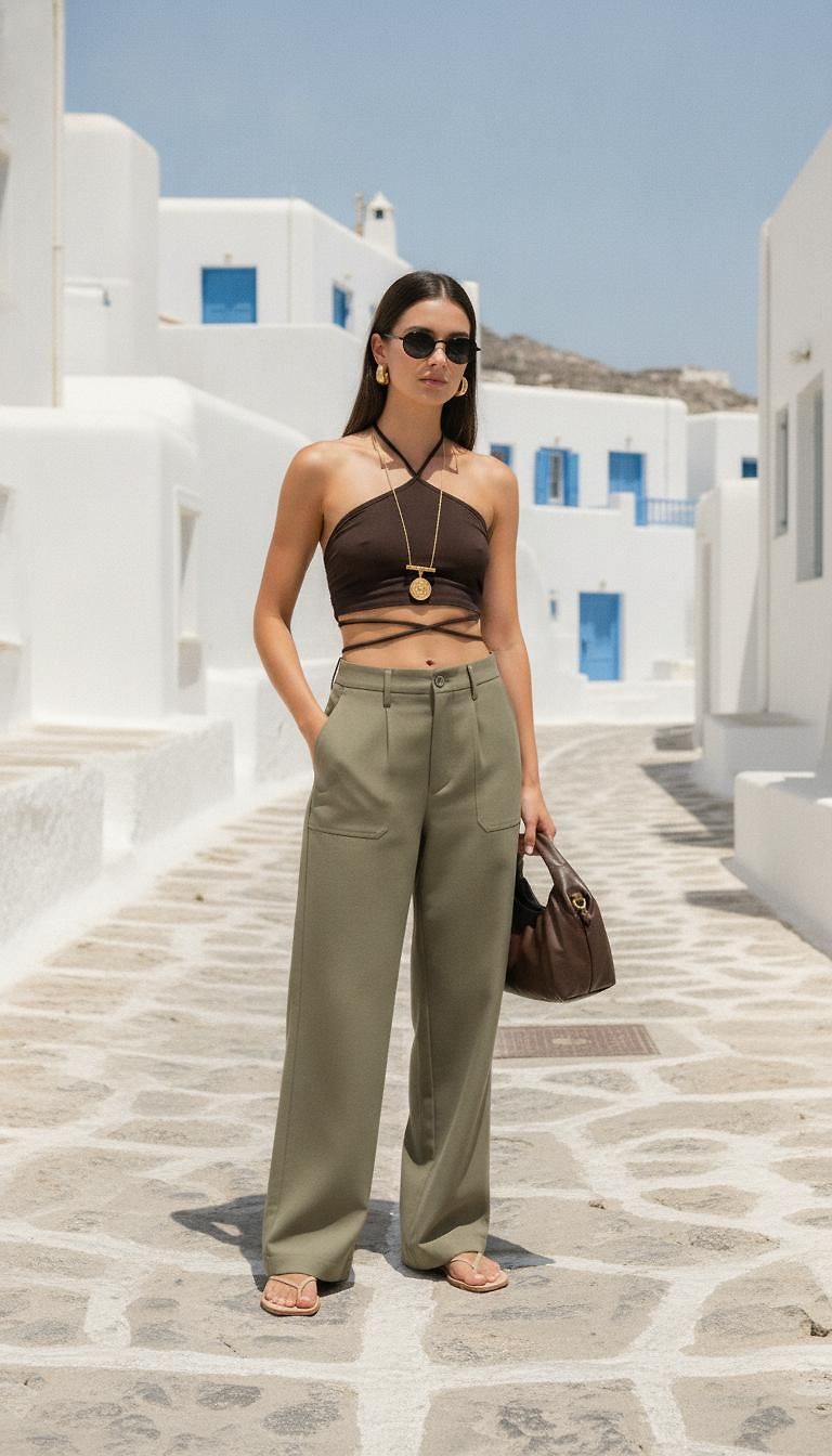 Chic Summer Day look in Syros by mara_5802 | JoliCloset #2370