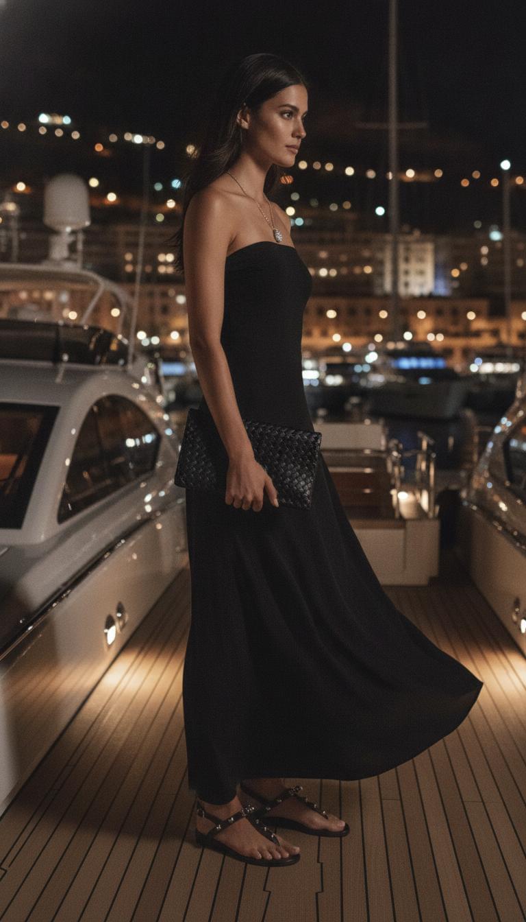 Staud & Bottega Veneta · Marina Night Summer Night look in Monaco by Joli Closet | JoliCloset #2748