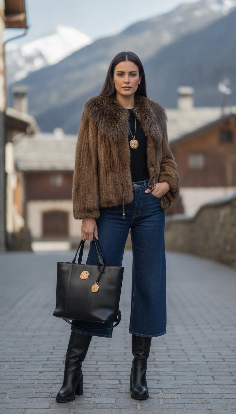 Yves Saint Laurent · Chic Winter Day look in Andorra by Yolanda_7630 | JoliCloset #3258