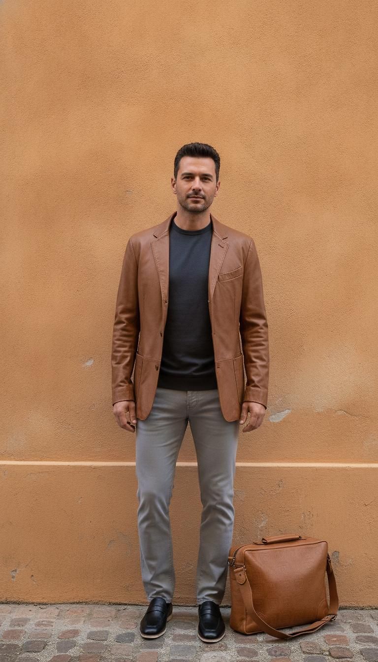 Jacob Cohen & Hugo Boss · Chic Fall Day look in Toulouse by Maxime_5679 | JoliCloset #3157