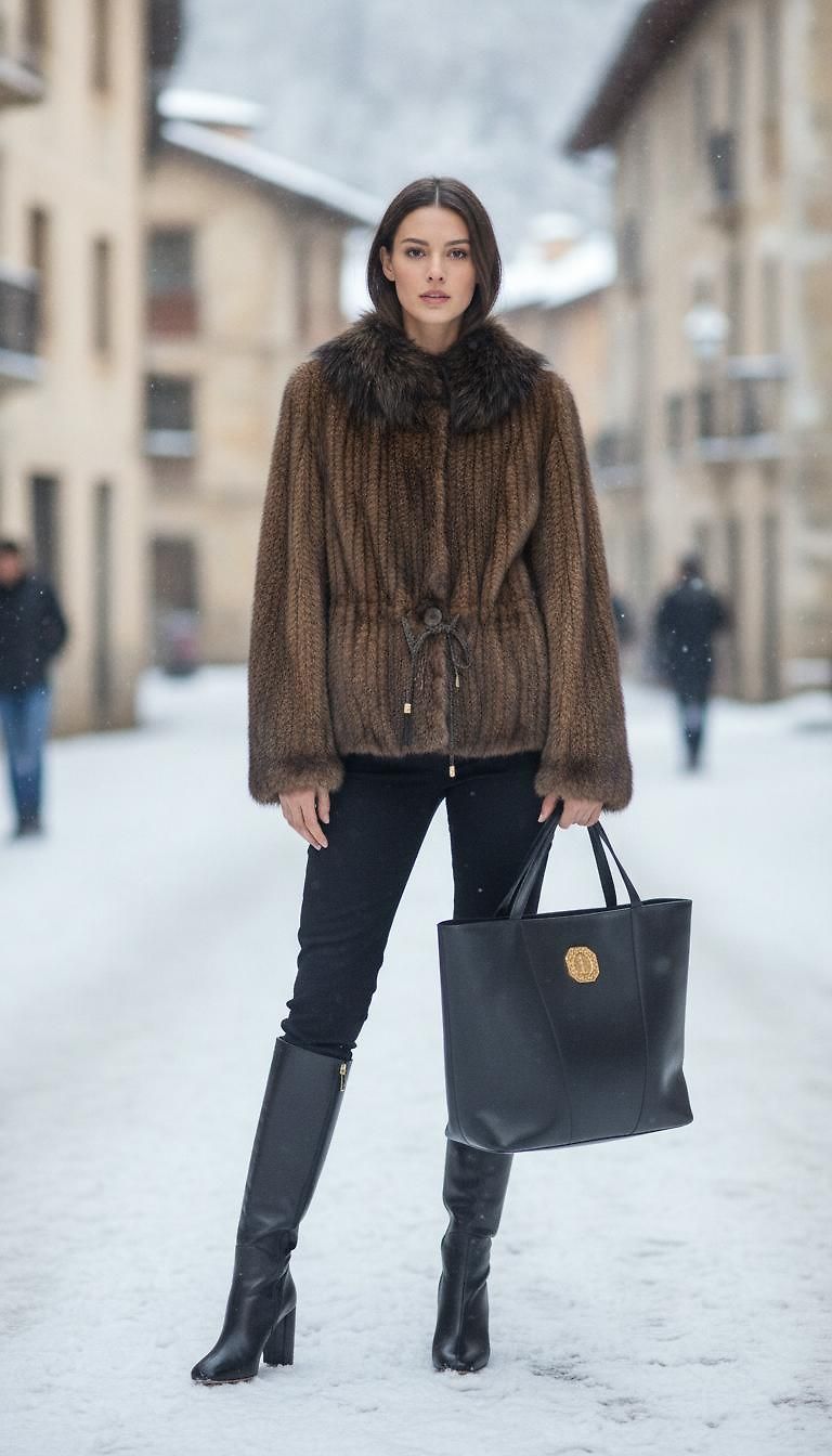 Yves Saint Laurent & Gucci · Look Chic Inverno Dia em Andorra por Yolanda_7630 | JoliCloset #3248
