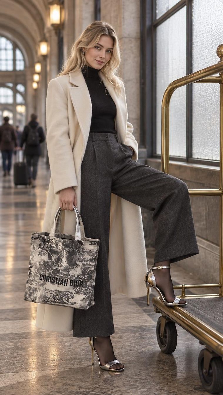 Dior & Casadei · Look Chic Inverno Giorno a C di Nadia_1889 | JoliCloset #4466