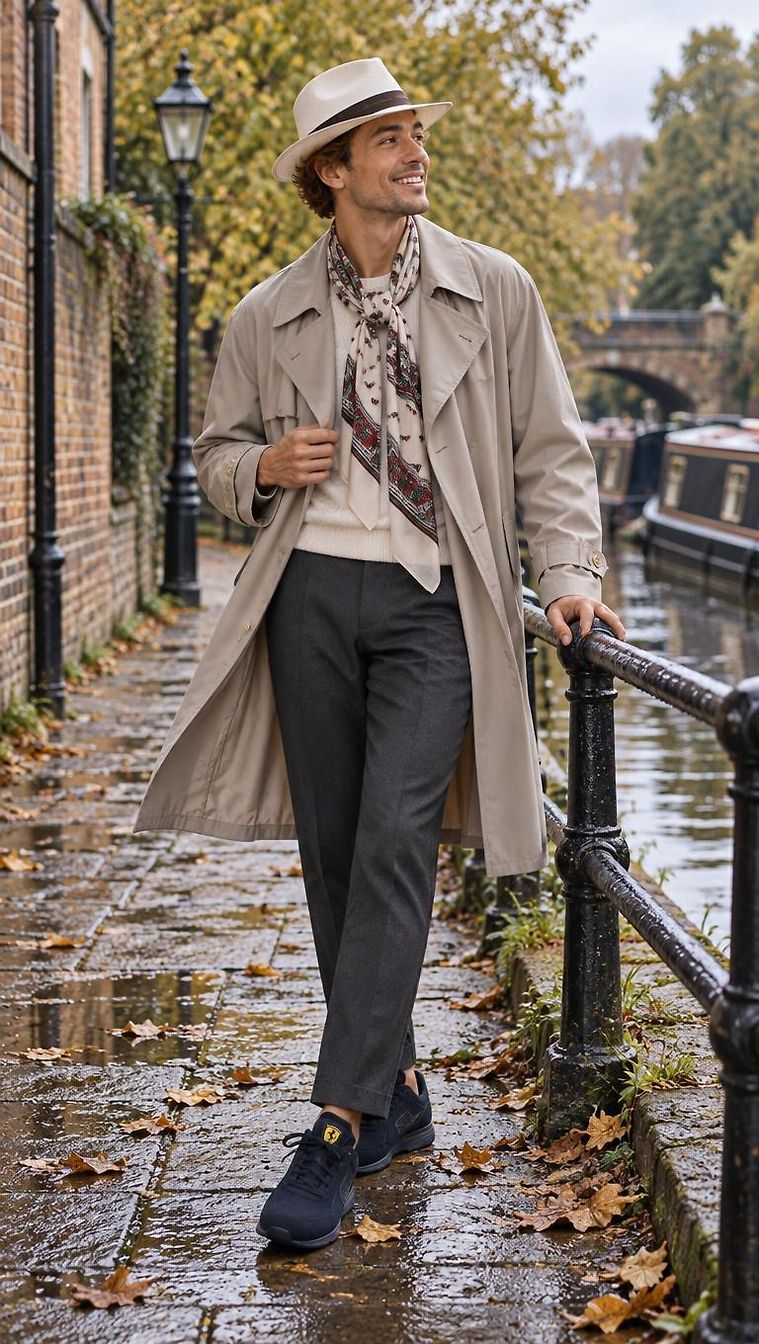 Hermès & Puma · Look Chic Otoño Día en Londres por Soprana_5697 | JoliCloset #5225