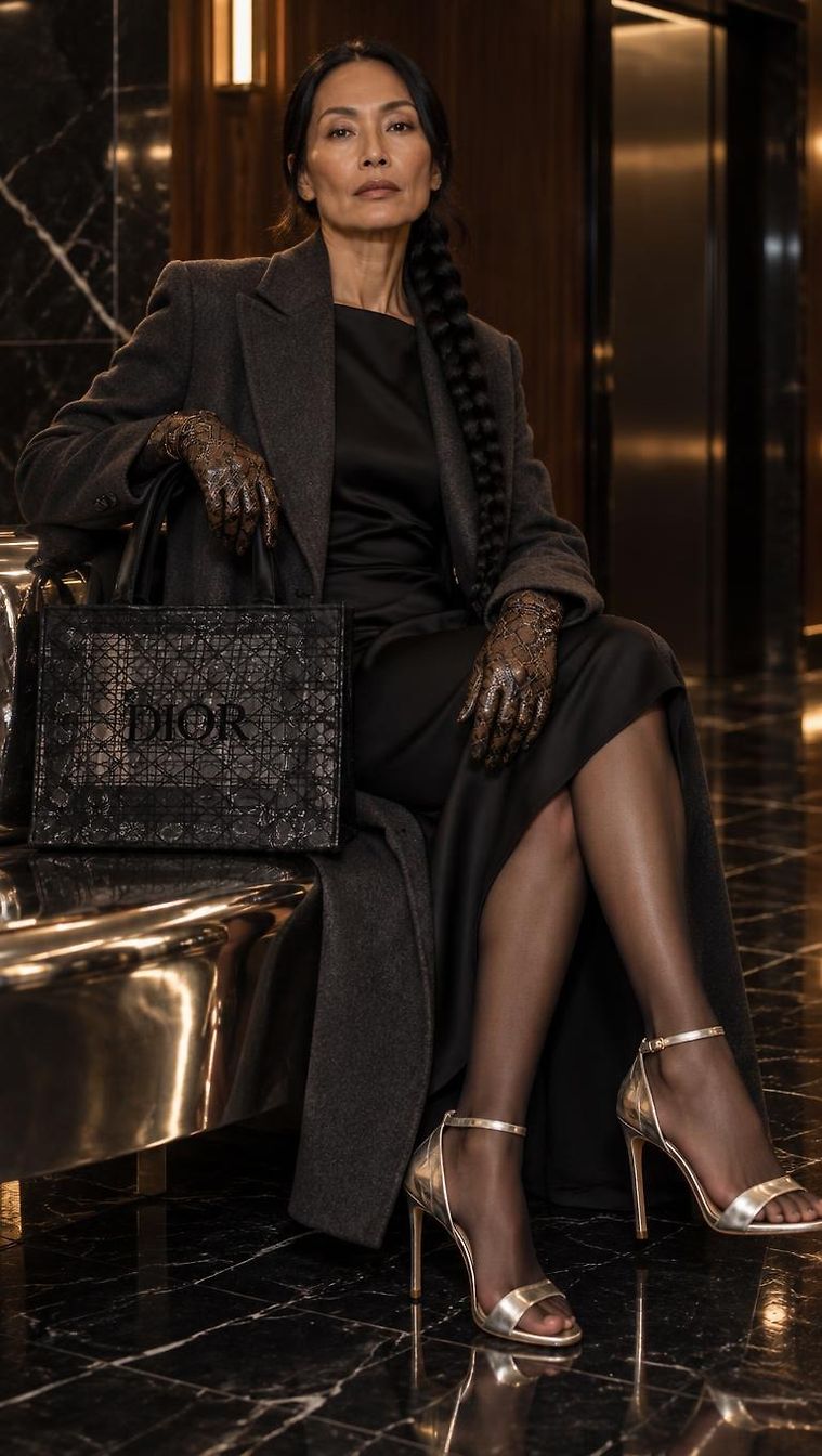 Dior & Casadei · Look Chic Hiver Nuit à C par Nadia_1889 | JoliCloset #4783