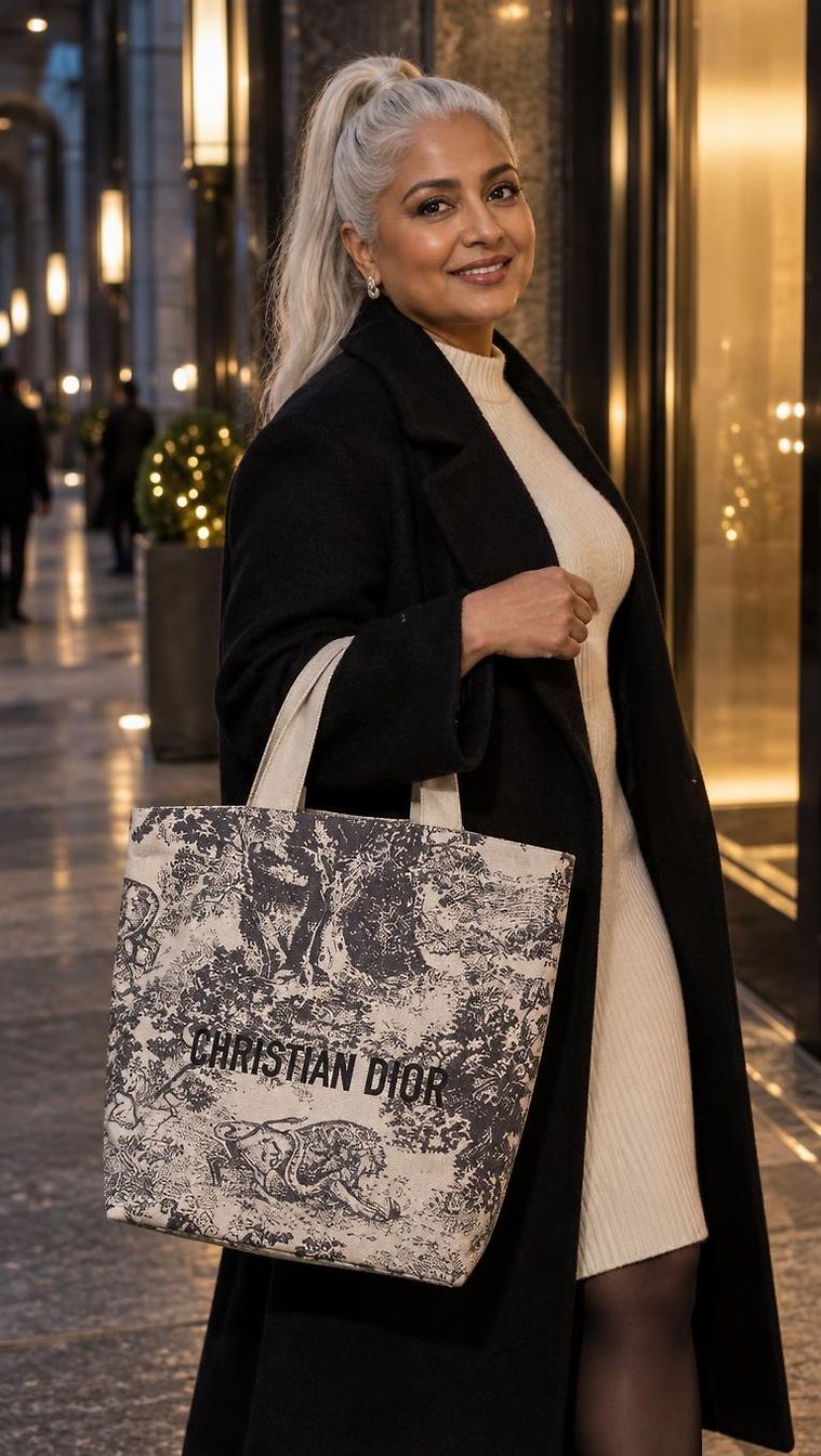 Dior & Casadei · Chic Winter Night look in B by Nadia_1889 | JoliCloset #4751
