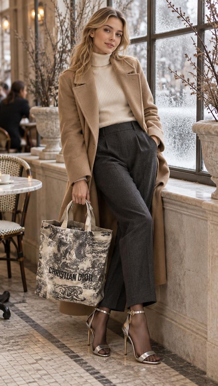 Dior & Casadei · Chic Winter Day look in C by Nadia_1889 | JoliCloset #4432
