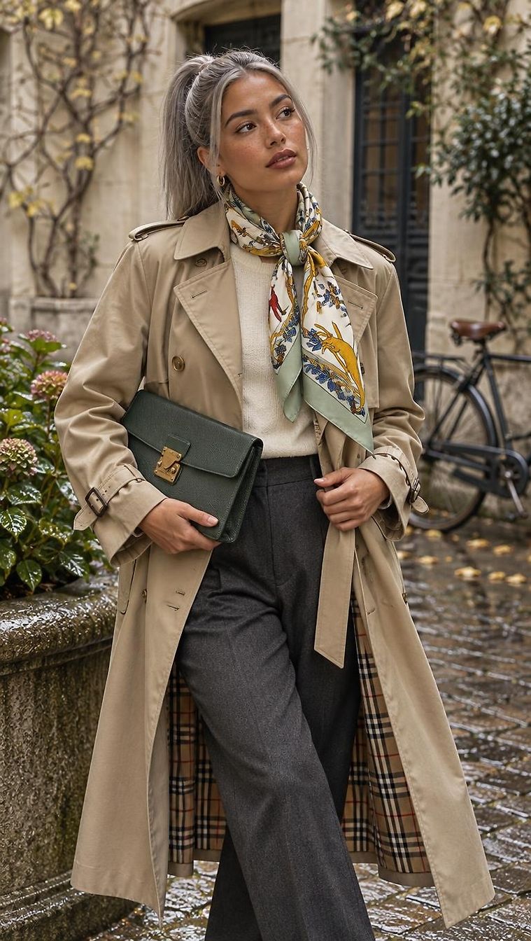 Louis Vuitton & Hermès · Look Chic Autunno Giorno a Paris di Amelie_7959 | JoliCloset #5329