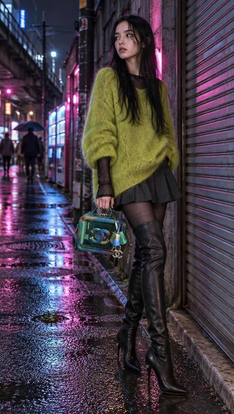 Chanel · Casual Fall Night look in Tokyo by Joli Closet | JoliCloset #3615