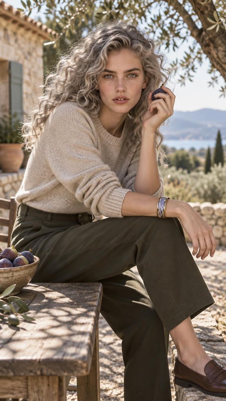 Minimalist Fall Day look in Saint-Tropez by KlaraMaria_8364 | JoliCloset #3637