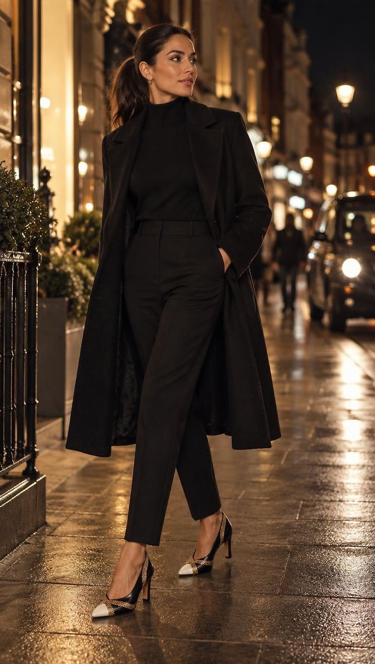 Chic Winter Night look in Londres by Jimam70_3309 | JoliCloset #3513