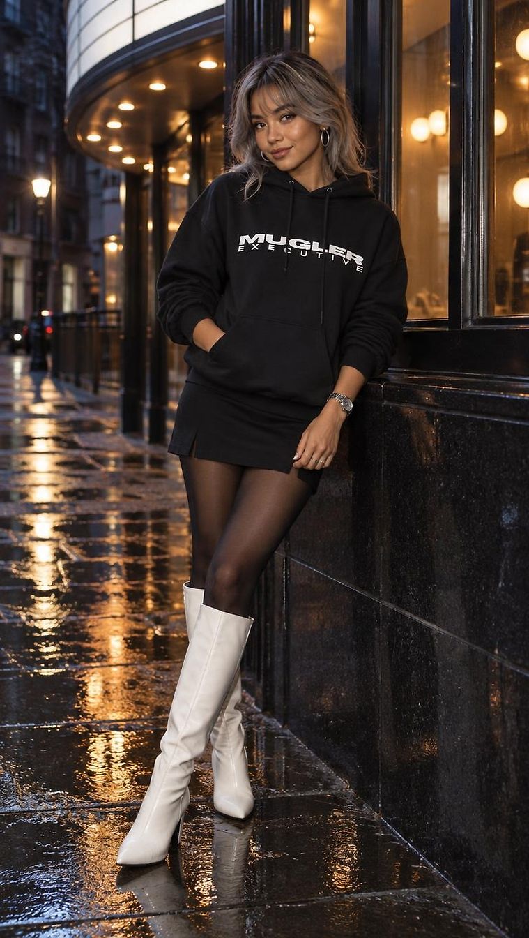 Thierry Mugler · Look Chic Automne Nuit à Londres par Maria_7165 | JoliCloset #3733