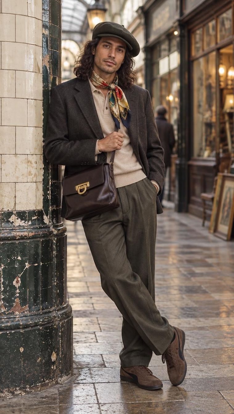 Pierre Cardin & Puma · Look Casual Outono Dia em Londres por Soprana_5697 | JoliCloset #5278