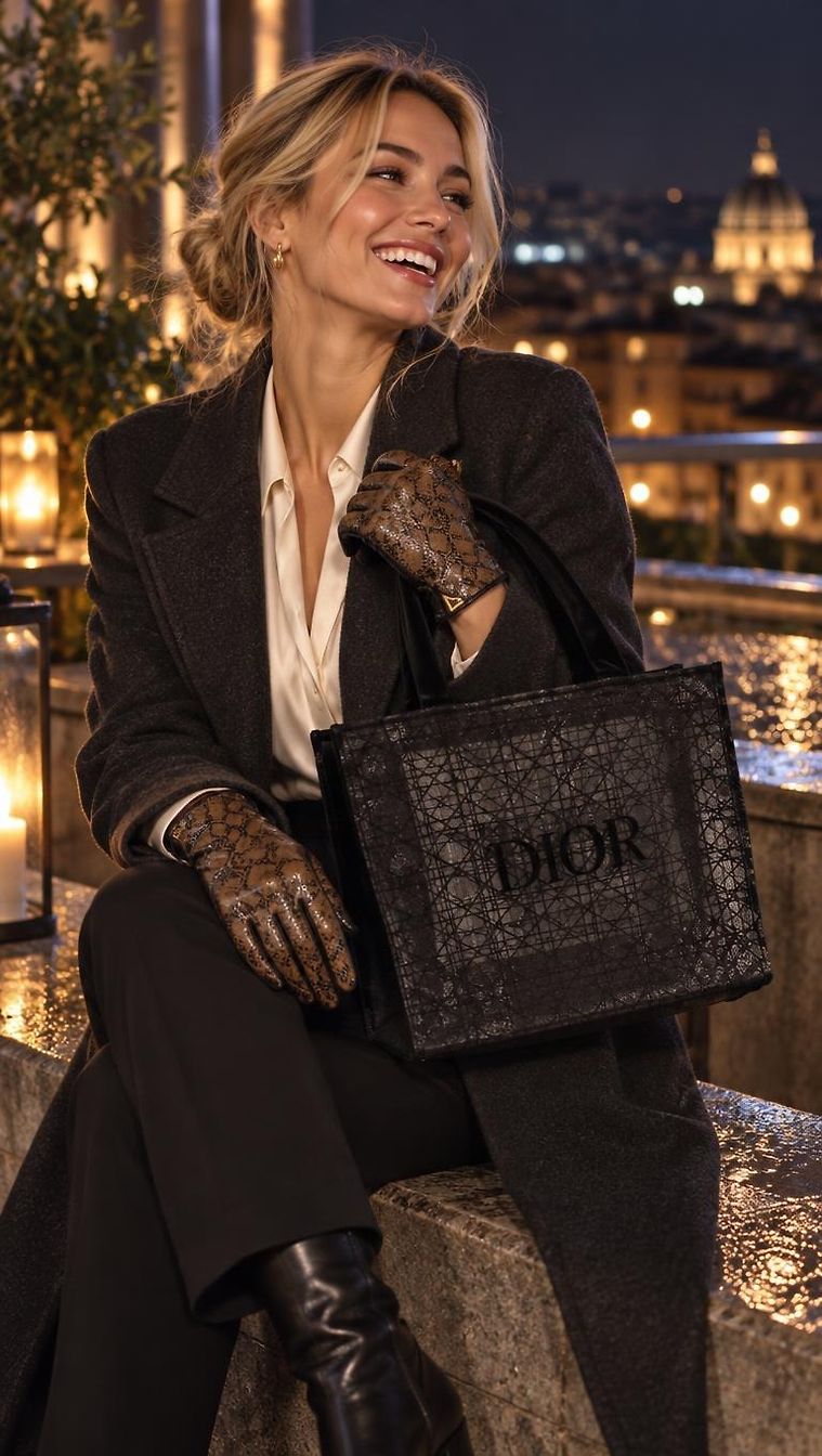 Dior & Just Cavalli · Chic Winter Night look in C by Nadia_1889 | JoliCloset #4473