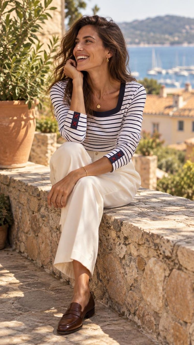 Chic Fall Day look in Saint-Tropez by Soprana_5697 | JoliCloset #3858
