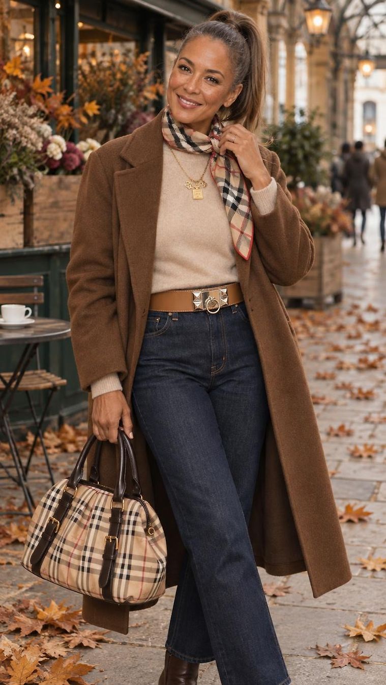 Burberry & Hermès · Look Casual Otoño Día por Amelie_7959 | JoliCloset #5219