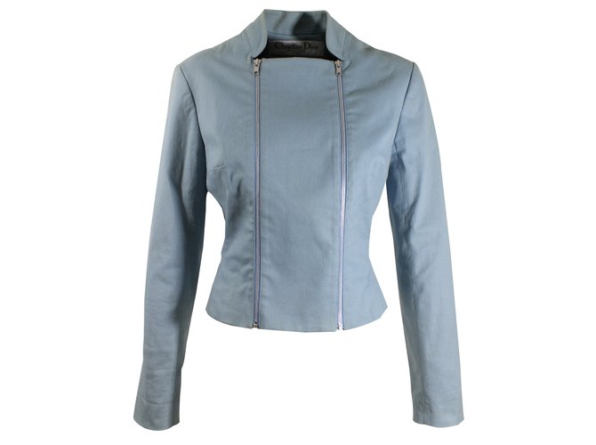 Christian Dior Jackets Blue Cotton ref.8415 Joli Closet