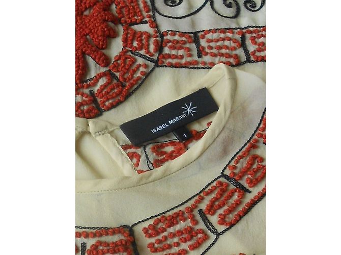 Top En Soie Isabel Marant écru/ivoire Taille S - Occasion Très Bon état, Fermeture Crochets