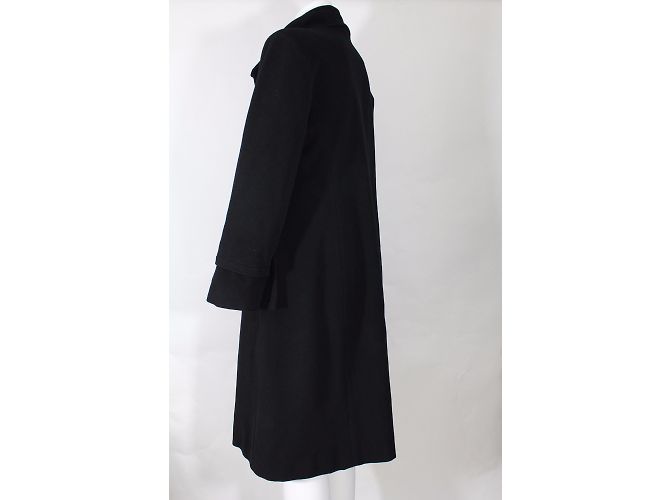 Manteau Zapa Blanc Et Noir En Laine - Taille 38, Occasion Très Bon État