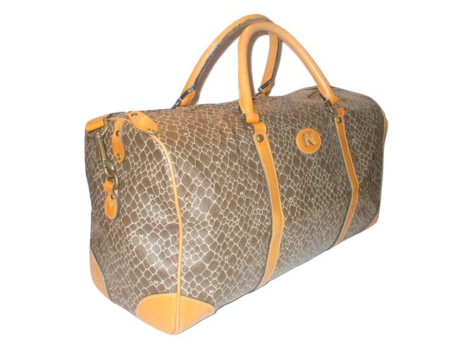 Nina Ricci vintage travel bag Brown Synthetic ref.20566 Joli Closet