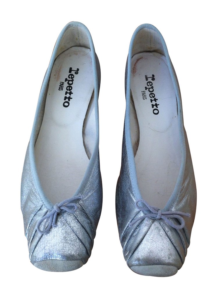 Repetto Ballet flats Silvery Leather ref.24940 - Joli Closet
