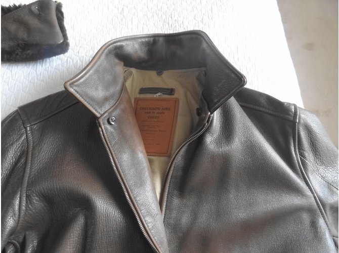 Veste En Jean Chevignon Femme Vintage Années 90 - Marron, Taille L, Fait En Italie