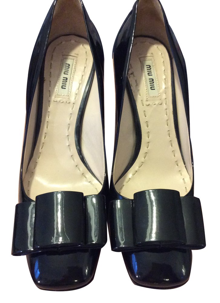 Prada Heels Black Leather ref.28707 - Joli Closet