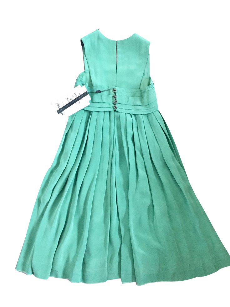 Chanel Dress Green Silk ref.33759 - Joli Closet