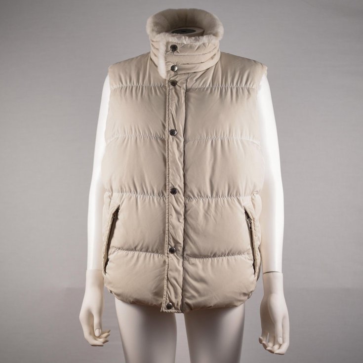 Louis Vuitton WomensReversible Rabbit Fur & Down Vest Cream ref.37041 ...